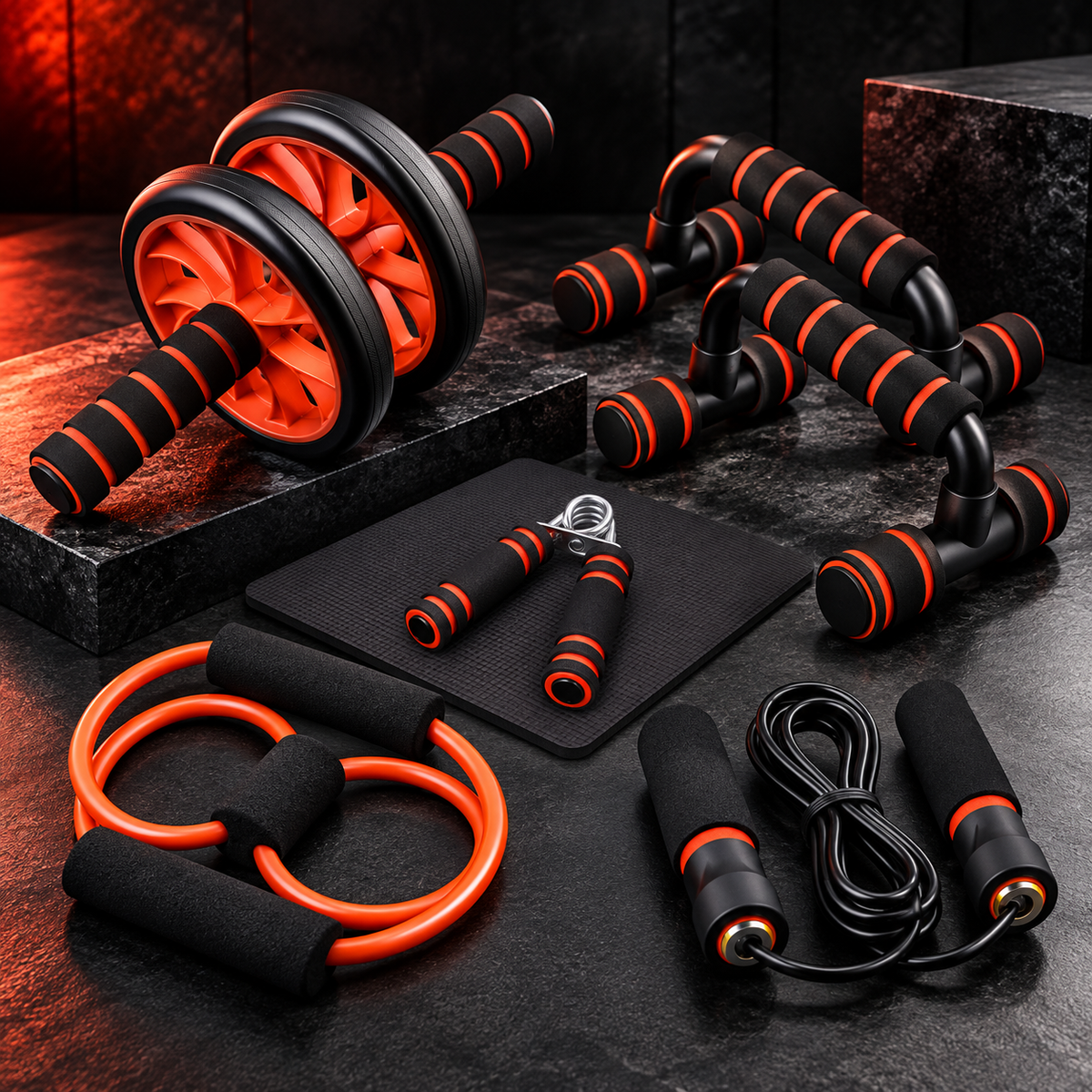 Set fitness complet 7 pièces pour la maison – photo 5
