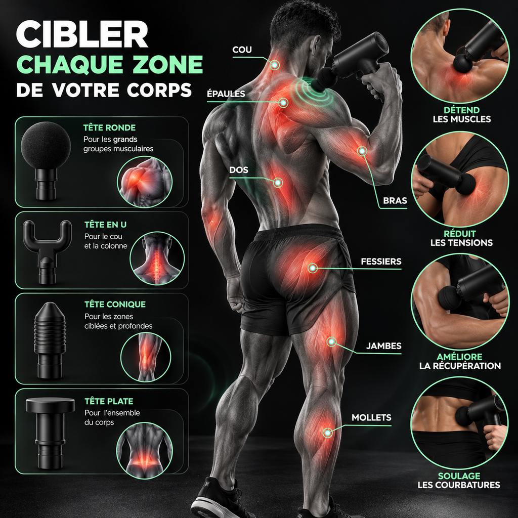 Pistolet de Massage Musculaire — Massage Profond – photo 4